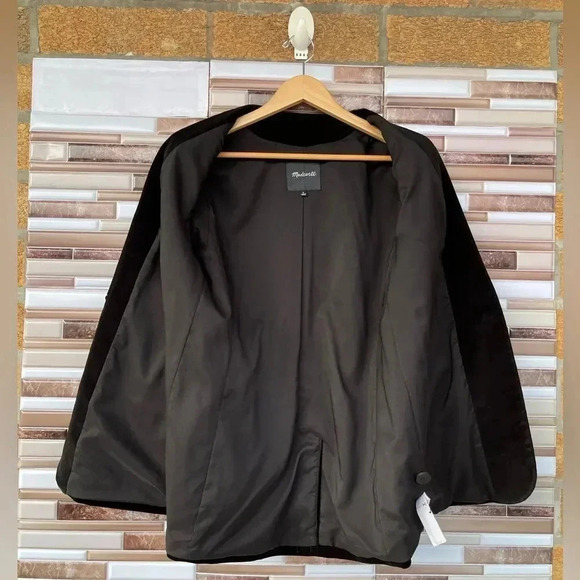 Madewell - Lauren Velvet Blazer size 8 - Picture 9 of 16